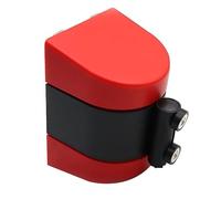 YUZGUHEY Portable Belt Barrier, Red Magnetic Attraction Retractable, with mounting Accessories,2/3/5/10M Wall Mount Cordon,Queuing Tape(3M/9.8FT)