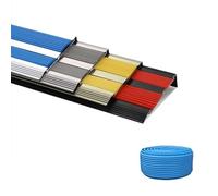 YUZGUHEY Stair edge protector, 100cm Aluminum L-Shaped Non-Slip Stair Nosing, Indoor Outdoor Edge Trim, Transition Strip, Metal Corner(Blue,85x21mm)