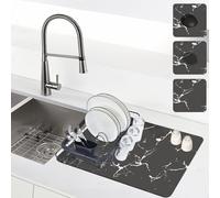 YUZHEDM 50 cm x 60 cm Underlay for Coffee Machines Coffee Machine Mat Suitable for Dish Washing and Drying Mats Coffee Machines Drying Mats Dog Bowl Mats Cat Bowl Mats