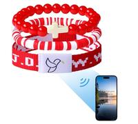 YUZHEJIE Daily Bible Verse Bracelets with Scan WWJD Bracelets Christian Cross Jesus Bracelet Religious Faith Scripture Gifts for Women Men, 4.5 UK, Stone, Polyester Fibre, clay, no gemstone