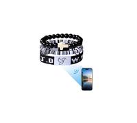 YUZHEJIE Daily Bible Verse Bracelets with Scan WWJD Bracelets Christian Cross Jesus Bracelet Religious Faith Scripture Gifts for Women Men, 4.5 UK, Stone, Polyester Fibre, clay, no gemstone
