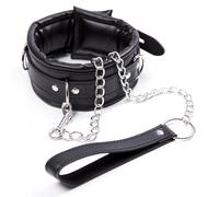 YUZHO Leather Choker|Restraint Kit|Fetish Collection|Necklace for Women with|Fetish Collars|Fetish Sex Toys for Couples