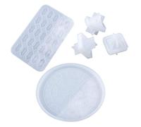 YUZI Runes Symbol Cards Cube Crystal Epoxy Resin Mould for Table Games Viking Treasure Circle Divination Board Silicone Mould DIY Craft Tool