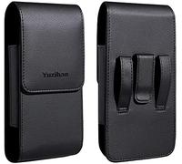 Yuzihan Fit for iPhone 13 Mini 12 Mini iPhone SE 2020 iPhone 8 7 6S 6 Belt Holster Premium Leather with Belt Clip Loop Fit with Defender Case Protective Armor Battery Case On
