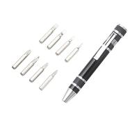YUZIMEI Mini Screwdriver, Magnetic Pocket Screwdriver Practical Pen Shape Screwdriver Gadget Repair Tool for Home Improvement Projects - Black