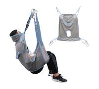 YUZINO Hoist for Lifting Elderly, Patient Lift Sling with Commode Hole, 500LBs Electric Hoist with 3 Directional Grips, 4 Position Lanyard Adjustment, Elderly Aids for Transfer and Lifting