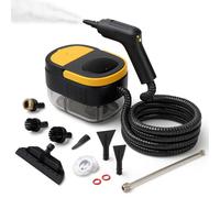 YUZINO Steam Cleaner Handheld, 2500W Steamer Cleaning with 3 Speeds High-Pressure, 1.6L Large Capacity Portable Steam Cleaner Machine with 3 Brush Heads for Window, Kitchen, Floor (Yellow)