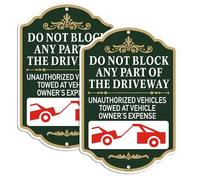Yuzkouge Large Do Not Block Any Part of The Driveway Sign