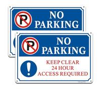 Yuzkouge No Parking Keep Clear 24 Hour Access Required Sign - 2 Pack, 30cm x 20cm Rust Free Aluminum Sign, Weatherproof, Fade Resistant, Easy Mounting.