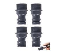 YUZNA Hose Connector Set of 4 1/2 Inch (G1/2), Adapter with Male Thread & Drip Free Quick Release, Durable ABS Construction for Leak-Proof Garden Watering and Wall Connection Compatibility