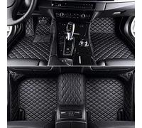 YUZZI Custom Leather Car Floor Mats for Hon-da Cr-v 2017-2023, Full Coverage Front Rear Row Carpet Set All-Weather Waterproof Floor Liners Protection Mat Auto Accessories,All-Black