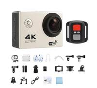 YVAAASIYC 4K Action Camera 1080P/30FPS WiFi 2.0" 170D Underwater Waterproof Helmet Video Recording Sports Cameras Outdoor Mini Cam(WHITE)