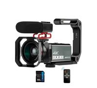 YVAAASIYC AX10 4K Camcorder Camara Professional 30MP 60FPS 30X Digital Zoom Camera Vlog IR Night Vision WiFi Video Shooting