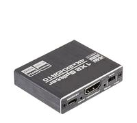 YVAAASIYC Best Splitter 1x2 2.0 4K Video Support 3D HDR 60 1x4 For Laptop(1x4 HDMI Splitter)