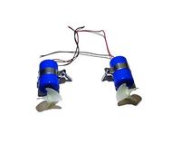 YVAAASIYC RC Jet Boat Underwater Motor Thruster 7.4V 16800RPM CW CCW 3-blades Propeller Fr DIY Micro ROV Robot Bait Submarine Part(1 Set)