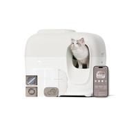 YVAAASIYC Self Cleaning Automatic Litter Box with Zero Odor TiO2 System Cat