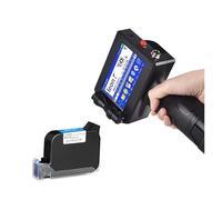 YVAAASIYC Small Handheld Inkjet Printer Production Date QR Code Batch Number Logo Encoder Plastic Bag Packaging Box Metal Printing Machine(Printer-1 Ink)