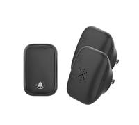 YVAAASIYC Wireless Doorbell Outdoor Self-powered Waterproof Chimes Set 38 Welcome Songs Ultra long distance control Ring Bell Door(1button 2receiver-B)