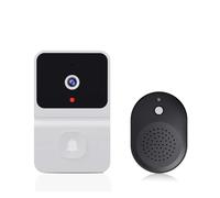 YVAAASIYC Wireless Doorbell WiFi Outdoor HD Camera Security Door Bell Night Vision Video Intercom Voice Change For Home Monitor Phone(WHITE)