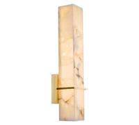 YVAMNAD Alabaster Wall Sconces Lights Natural Marble Wall Sconces Rectangle Alabaster Wall Light Hardwired Wall Light Fixture Modern Wall Mount Lighting With 3000K LED Wall Lamp For Dining Room Stairs