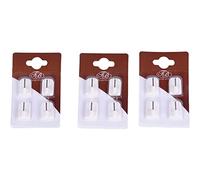 YVAN MOINS CHER 12 Adhesive Hooks Without Drilling for Curtains | Practical Adhesive Supports, Ultra-Robust Fixation | Ideal for Windows and Curtain Rods | Exceptional Value for Money