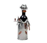 YVANMOINSCHER Humorous Metal Waiter Bottle Holder Decoration Handcrafted Ideal for Gift, Retirement, Christmas, Birthday, Valentine's Day, Invitation