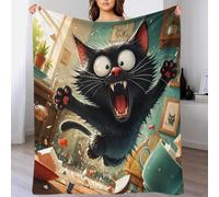 YVASPQRTW Cat Kitchen 3D Printed Throw Blanket Microfiber Soft Sofa