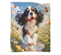 YVASPQRTW Dog Butterfly 3D Printed Throw Blanket Microfiber Soft Sofa