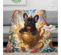 YVASPQRTW Dog Coin 3D Printed Microfiber Throw Blanket Soft Sofa Decor