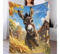 YVASPQRTW Donkey Barn 3D Printed Microfiber Throw Blanket Soft Sofa