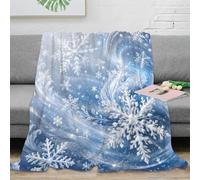 YVASPQRTW Snowflake Swirl 3D Printed Microfiber Throw Blanket Soft Sofa