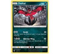 Yveltal 54/73 Rare Holo Pokemon Card (Shining Legends) + 1x TitanCards® Toploader