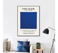 Yves Klein Art Print Klein Blue Monochrome Artwork Exhibition Poster Gallery Wall Art Canvas Painting Home Decor 50x70cm Frameless
