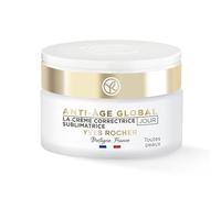 Yves Rocher Anti-Age Global Corrective Beauty Cream Day for All Skin Types, Anti-Wrinkle Face Care, 1 x Glass Jar 50 ml