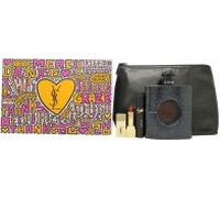 Yves Saint Laurent Black Opium Gift Set 90ml EDP + 2ml Lash Clash Mascara - 01 + 1.3g Rouge Pur Couture Lipstick - 1966