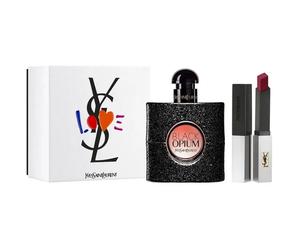 Yves Saint Laurent Black Opium Gift Set With Eau De Parfum & Lipstick No 107 50ml