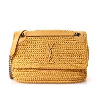 Yves Saint Laurent Niki Medium Raffia Bag - Wheat