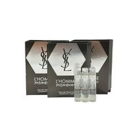 YVES SAINT LAURENT Sample Perfume MEN YSL Men L'Homme EDT Spray Trial Size Partially Filled Vials 1.2 ml / 0.04 fl oz (set of 3) Black
