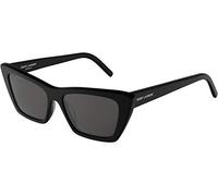 Saint Laurent Cat Eye Womens Black Grey Sunglasses - One Size