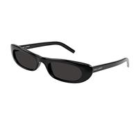 Yves Saint Laurent Women's Sl 557 Shade-001 53 Sunglass Woman Aceta, Glossy Black, 18.5 UK