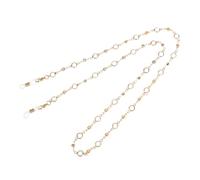Yvey Colorful Beaded Eyeglass Chains for Women - Sunglasses, Spectacle, and Reading Glasses Neck Cord Strap Holder, Beads Chain -White, S