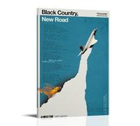 YVFCIRXTT Black Country, New Road Ants from Up ThereModern Art Printing Retro Style Wall Decoration Living Room Kitchen Coffee Shop Waterproof Poster08x12inch(20x30cm) Frame-style