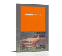YVFCIRXTT Channel Orange-Frank OceanModern Art Printing Retro Style Wall Decoration Living Room Kitchen Coffee Shop Waterproof Poster08x12inch(20x30cm) Frame-style