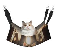 YVNKHKU A Cute Little cat Reversible Cat Hammock Hanging Soft Breathable Pet Cage Adjustable Bed for Kitten Puppy or Small Medium