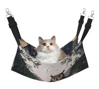 YVNKHKU A Huge owl Reversible Cat Hammock Hanging Soft Breathable Pet Cage Adjustable Bed for Kitten Puppy or Small Medium