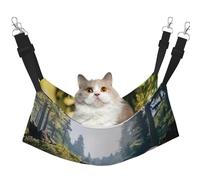 YVNKHKU A Lively Little Dog Reversible Cat Hammock Hanging Soft Breathable Pet Cage Adjustable Bed for Kitten Puppy or Small Medium