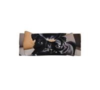 YVNKHKU Adorable Baby Bowknot Headband Unique Personalized Pattern Soft Polyester Baby Hair Accessories for Kids Sofa Sad Pug