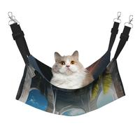 YVNKHKU Beautiful House in The Morning Reversible Cat Hammock Hanging Soft Breathable Pet Cage Adjustable Bed for Kitten Puppy or Small Large