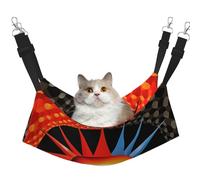 YVNKHKU CD Cover Artwork Reversible Cat Hammock Hanging Soft Breathable Pet Cage Adjustable Bed for Kitten Puppy or Small Medium