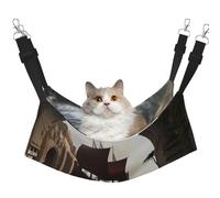 YVNKHKU Close up of Magic Watergate Reversible Cat Hammock Hanging Soft Breathable Pet Cage Adjustable Bed for Kitten Puppy or Small Large